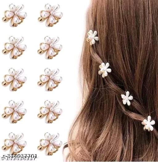 Korean Style Pearl Barrettes Women's Set Hairpin 