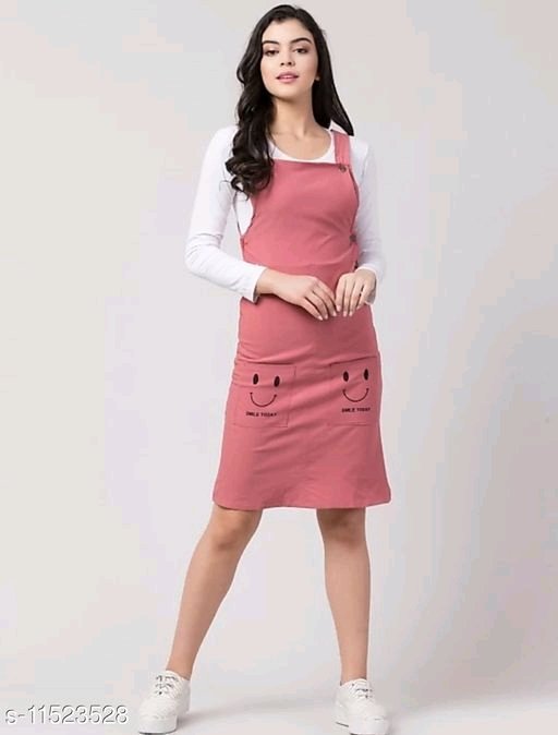 Buy Good Quality of Stylish FGdd Women Dungaree Dress with Discount Price