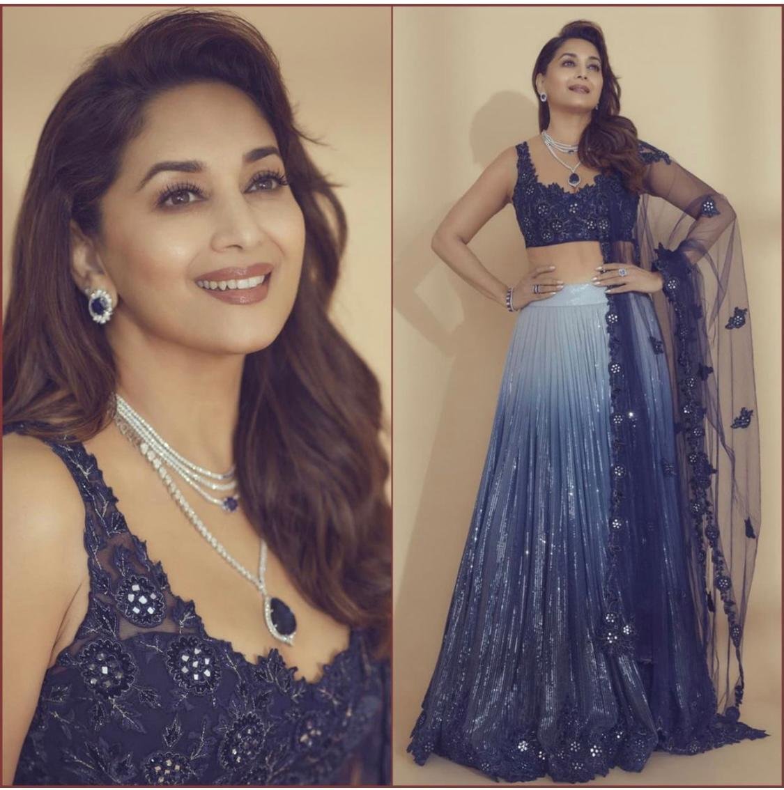 Alice frozen ocean blue lehengah