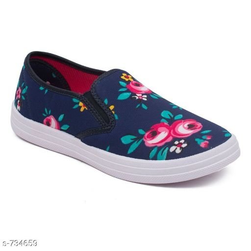 canvas shoes without laces for ladies