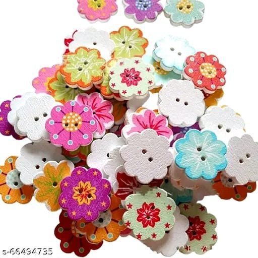 Sunflower two Holes Wooden Button