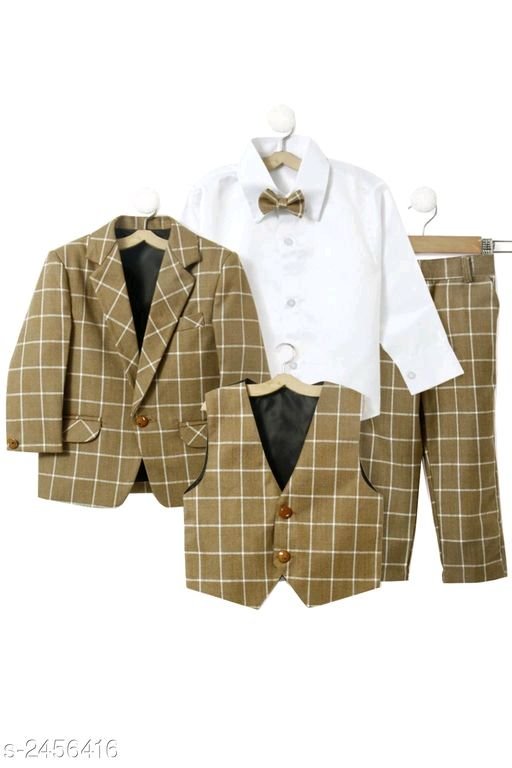 Amazing Cotton Blend Kids Boys Clothing Sets