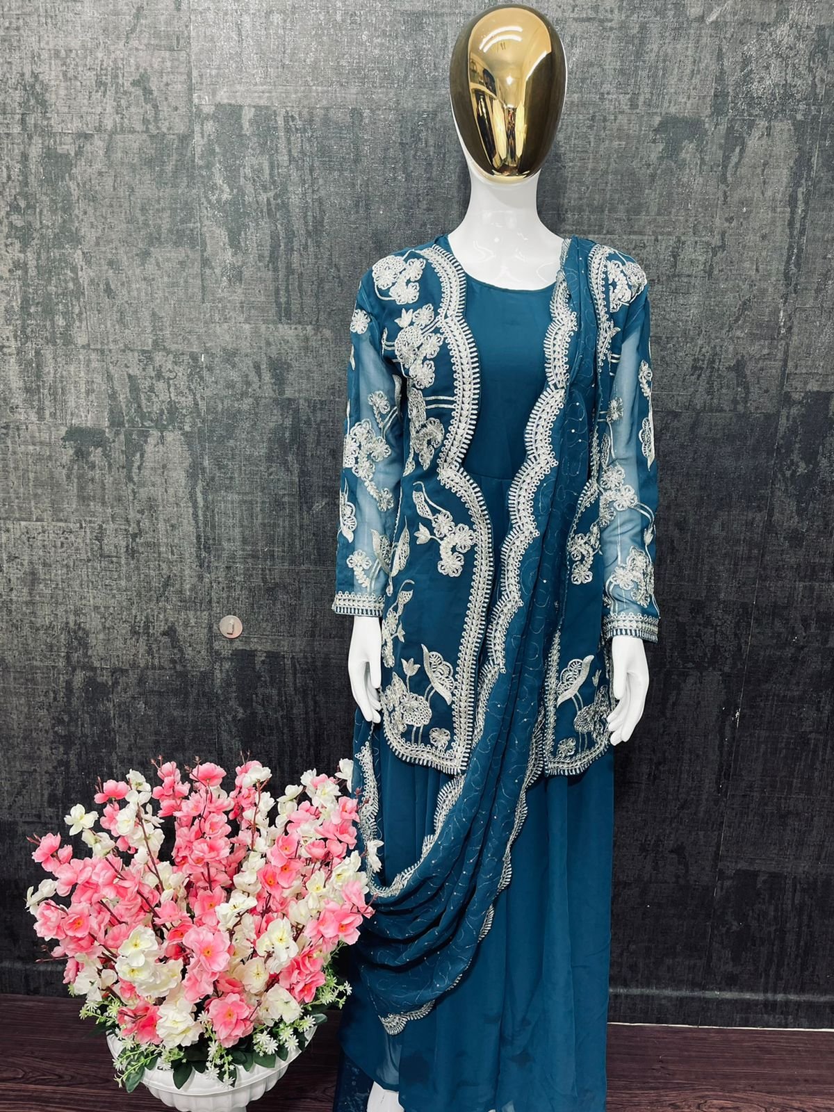 Buy Designer Drape Sarees Online - Onaya