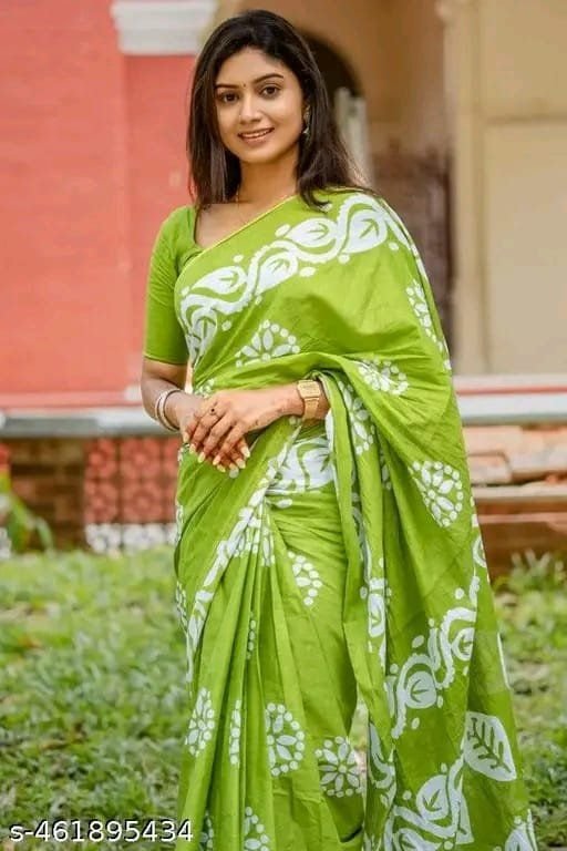 JAIPURI bargu hand block printed saree